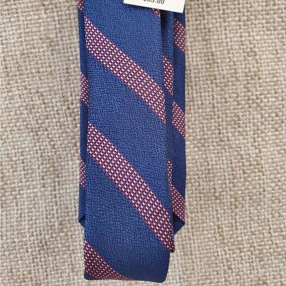 Bar III Mellini Skinny Textured Striped Tie - Picture 7 of 8